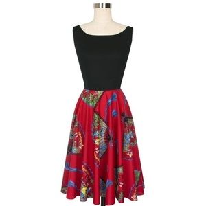 Trashy Diva Plus Red Fans Dress